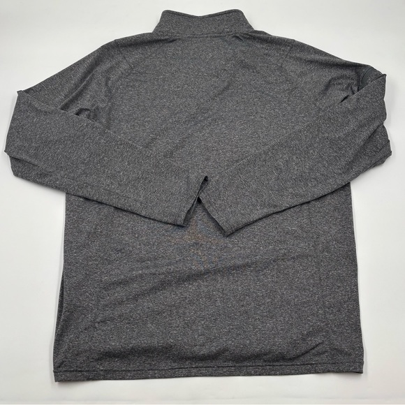 UNRL Elite Men's L StrikerIce Polyester Gray Quarter-Zip Pullover‎ Sweatshirt - Picture 6 of 6